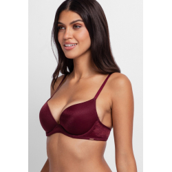 Dorina push-up podprsenka s kosticami vínová  - obrázek produktu 2
