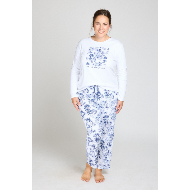 Admas dámsky pyžamový set modrý - barva:ADMBLUE/modrá, velikost:L