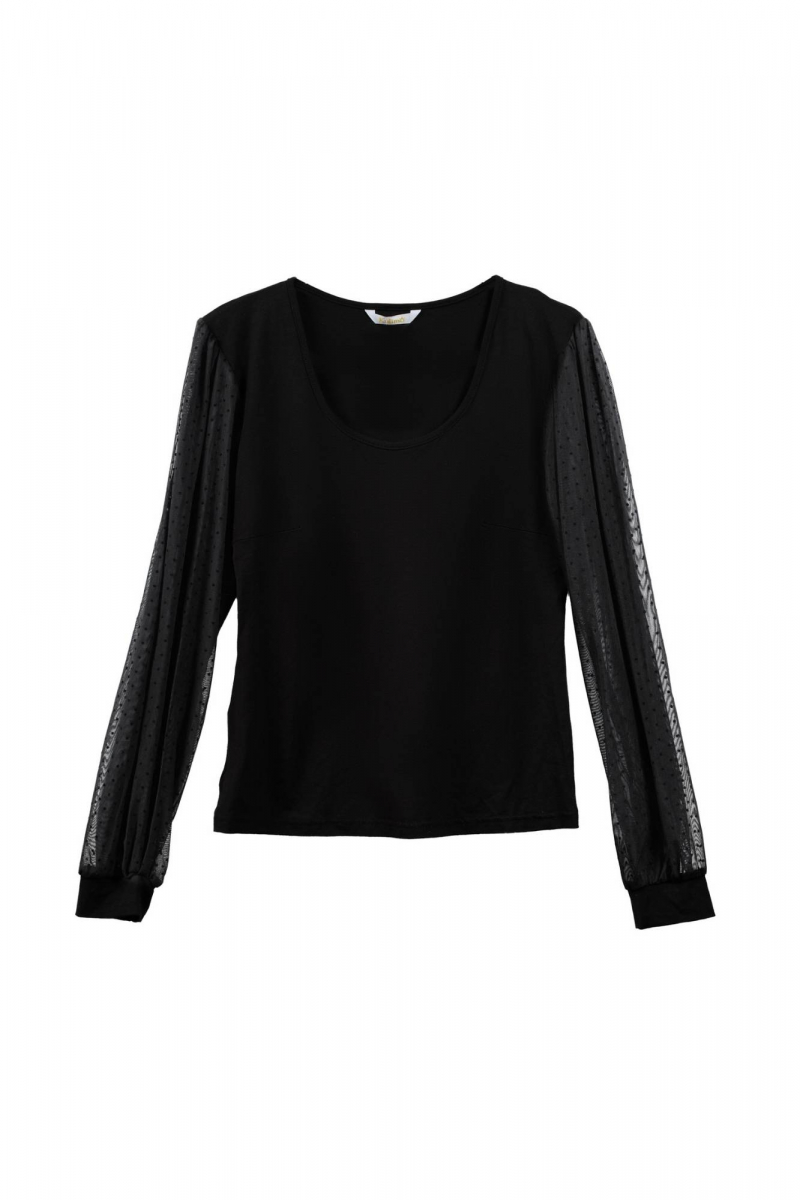 Kalimo tričko s dlhým rukávom čierne