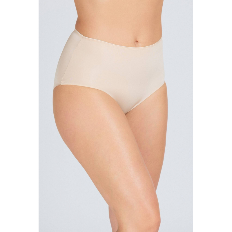 Babella nohavičky s vysokým pásom béžové - barva:BABBEIGE/telová, velikost:XL