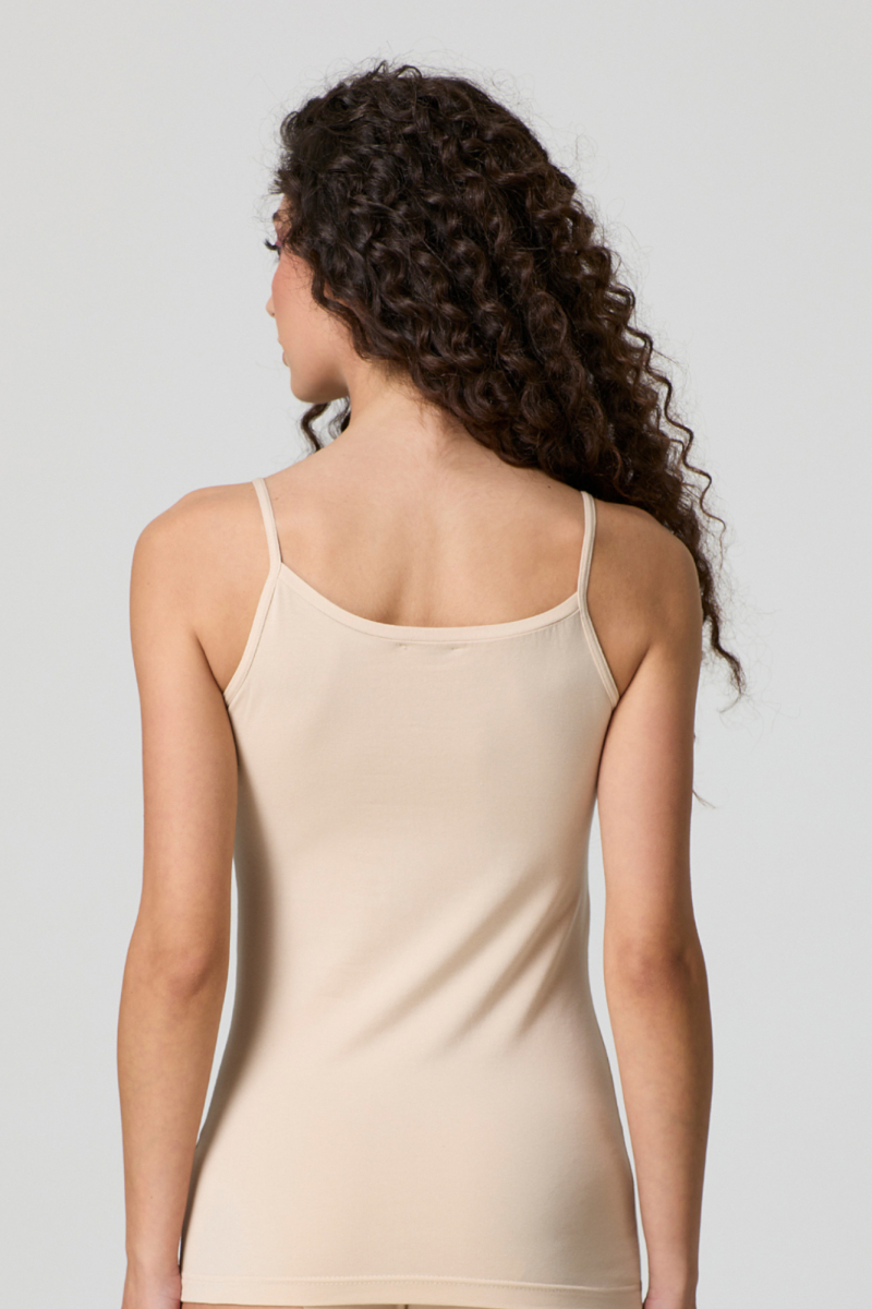 Jadea tielko s tenkými ramienkami béžovej