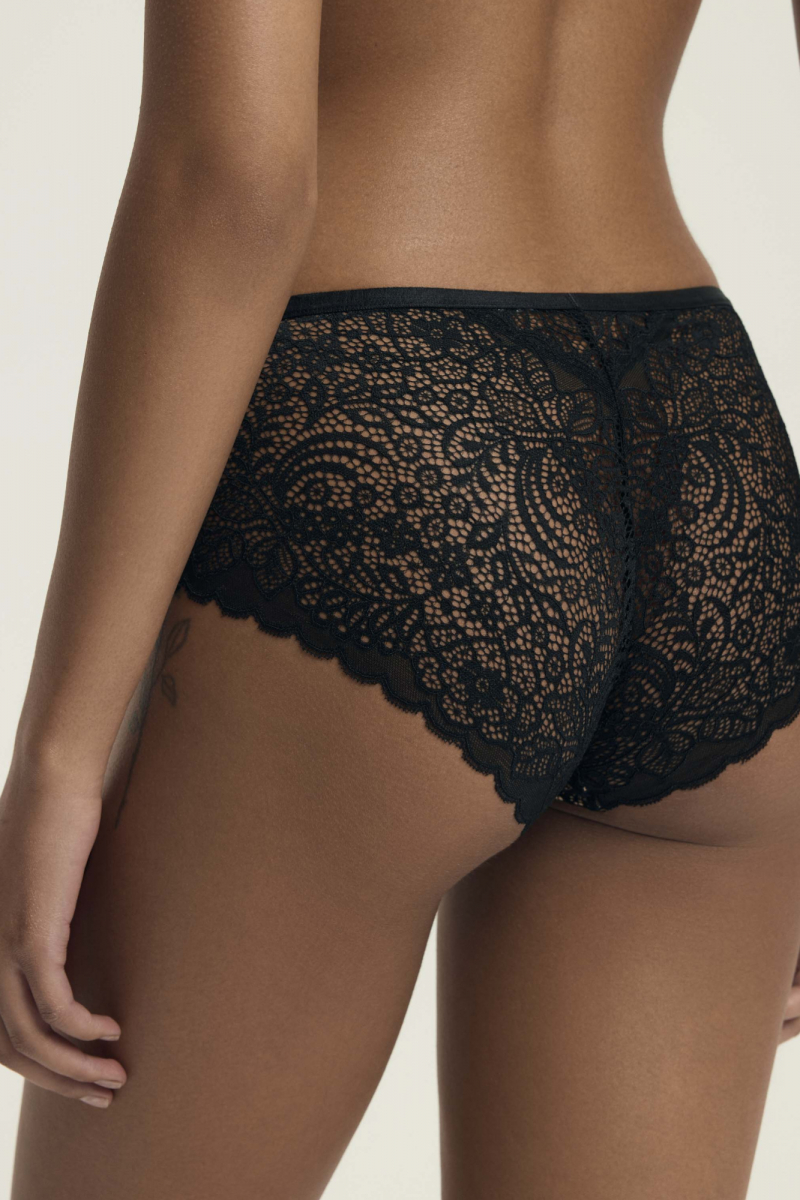 Esotiq klasické nohavičky s čipkou čiernej