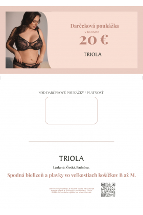 Darčekový poukaz Triola 20€