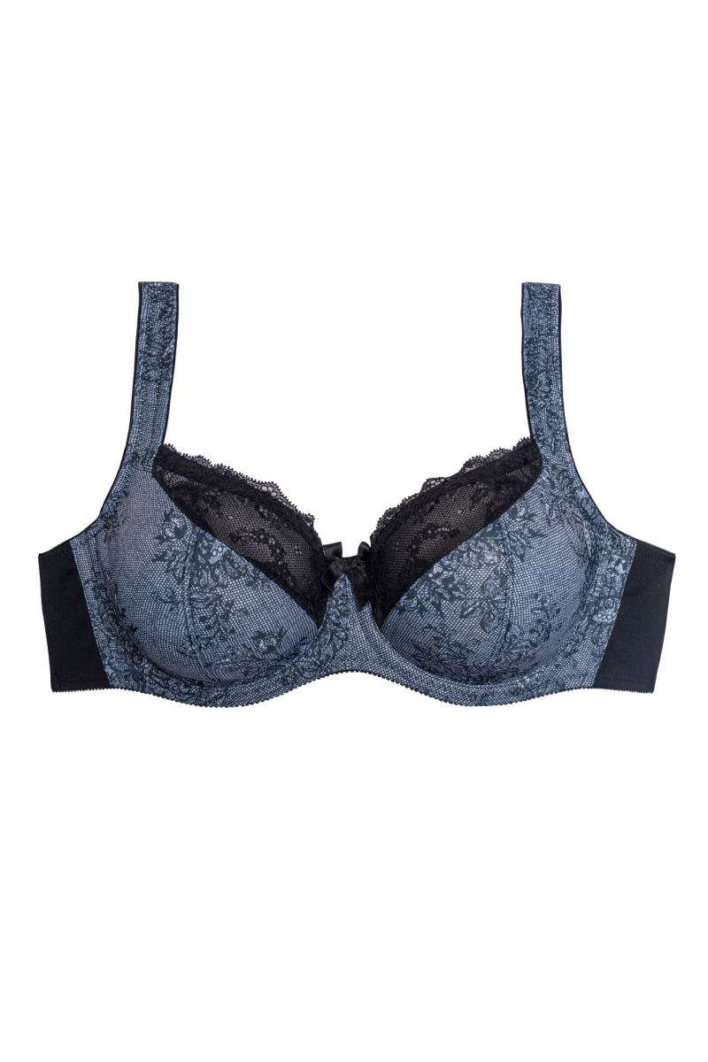 Triola Comfy-Fit nevystužená podprsenka s flexi kosticami čierno-biela 21777