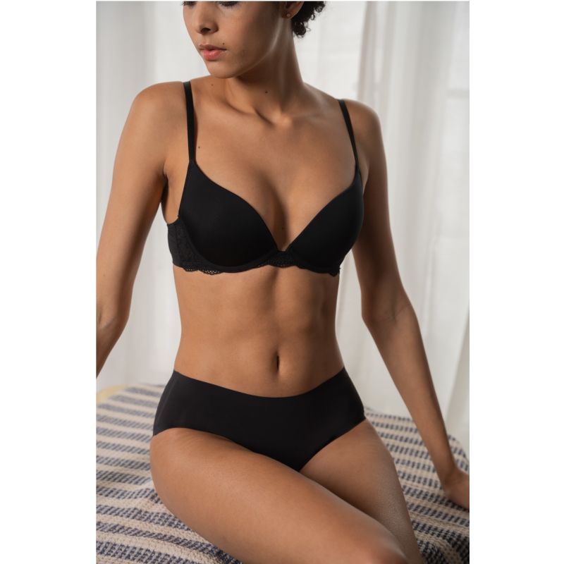 Dorina Rosa Eco push up podprsenka čierna - barva:DORBK0001/čierna, velikost:70A