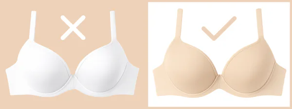 Bílá vs. tělová podprsenka