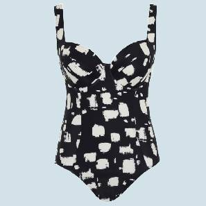 Jednodílné plavky s kosticemi